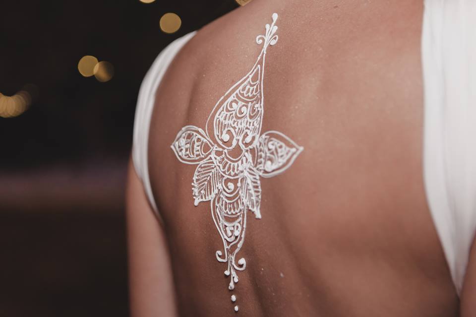 White Henna by Grand Cayman Henna Artist, Shilpa