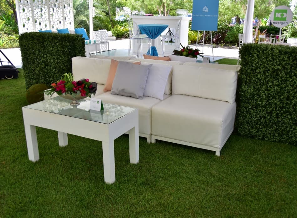 chic outdoor event lounge for corporate function
