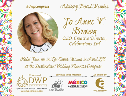 JOANNE V. BROWN JOINS THE DESTINATION WEDDING PLANNERS CONGRESS ADVISORY BOARD